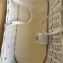 Mamas & Papas White Wicker Moses Basket in Excellent Condition Image 5