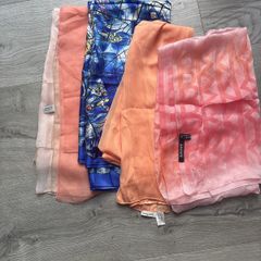 4 silk scarves