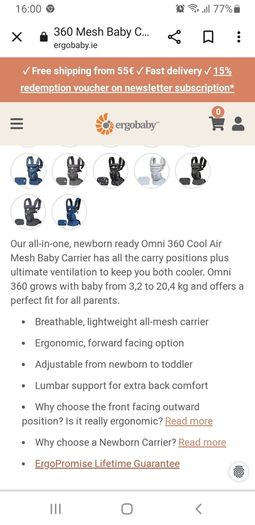 Ergobaby Omni 360 Midnight Blue