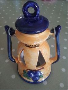 Beautiful Matching Lantern and Candle Holder Set from Lanzarote