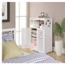 Bathroom Cabinet,Waterproof  Bathroom Floor Cabinet,Storage Cupboard Unit,White Bathroom Storage Organizer,Free Standing Cabinet,Compact Cabinet Store Bathroom Accessories Image 6