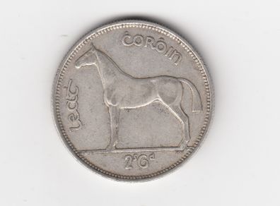 Ireland,1940 Half Crown 2/6, 75% Silver Coin, seems to be cleaned (No: 286)