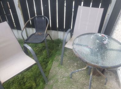 Garden table with 3 chairs