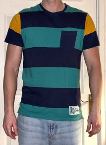 Striped Crew Neck Cotton T-Shirt