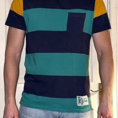 Striped Crew Neck Cotton T-Shirt