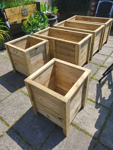 Small Medium Large Wooden Planters Flower Planter Raised Planter Vegetable Planter