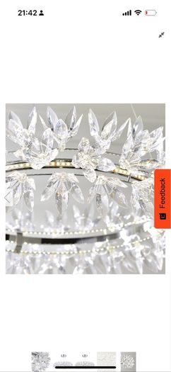 Modern Crystal LED Pendant Light