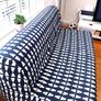 IKEA 2-Seat Sofa-Bed (Black & White Geometric) Image 4