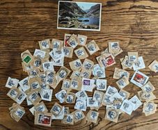 Ireland Big Used Stamp Lot and Old Killarney Postcard