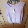 Lovely Ladies Fluffy Lavendar Tank Top Image 2