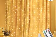 Curtain Fairy Lights Waterproof, 3mx3m 300LED Fairy Lights with 8 Modes Remote Control Timer Adjustable Brightness, Curtain Light Plug in for Bedroom, Garden, Party, Wedding, Christmas MULTIPLE COLOURS AVAILABLE (FREE POSTAGE)