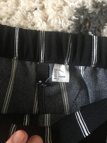 New -H&M Black Pin Striped Trousers
