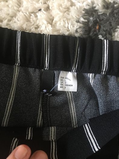 New -H&M Black Pin Striped Trousers