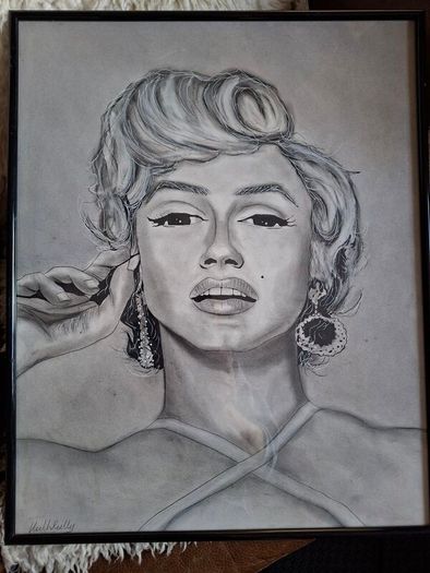 Framed Drwaing of Marlyn Monroe