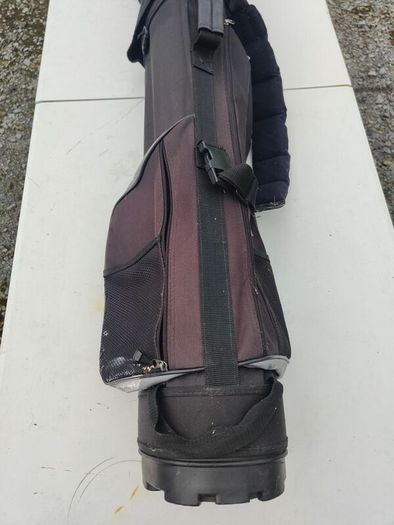 golf clubs trolley and bag