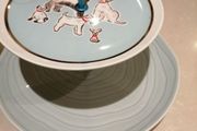 Cath Kidston and French porcelaine plate Cake Stand