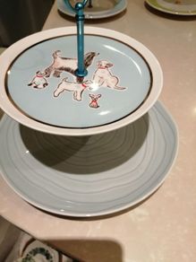 Cath Kidston and French porcelaine plate Cake Stand