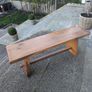 Indonesian Hand Carved Teak Bench Image 2