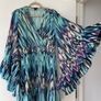 New With Tags Karen Millen Tie Dye Studded Woven Mini Drama Kimono Dress Image 6