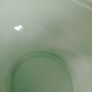 Early Pyrex, mixing bowl, measuring bowl, vintage green glass, Jadite Image 5