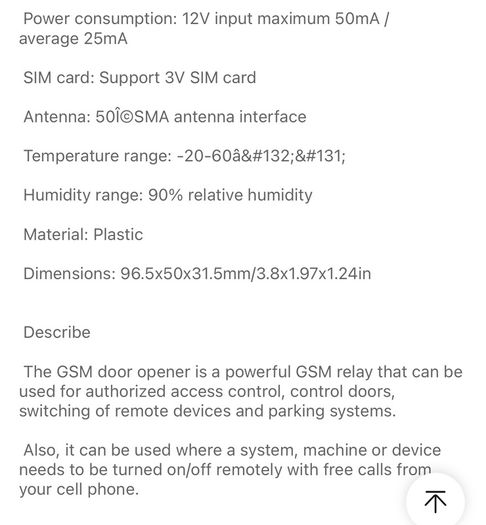 GSM Gate Opener GSM Gate and door open Opener  Controller GSM Door Opener Relay Switch Free Call Mobile Phone Remote for Garage Doors Shutters etc 5 euro extra for wire Plastic Exit Button