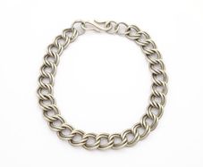 925 Sterling Silver Double Link Bracelet, Birmingham 1978