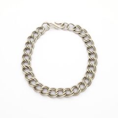 925 Sterling Silver Double Link Bracelet, Birmingham 1978