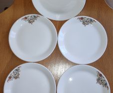 Royal Doulton Air India bone china small plates, set of 5