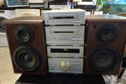 Technics cd,radio and cassette deck. With remote control.