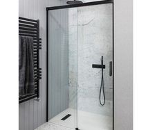 Crosswater black sliding 1200 shower door