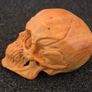 Carved wooden skull. Image 4