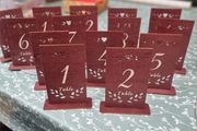 Wedding table numbers