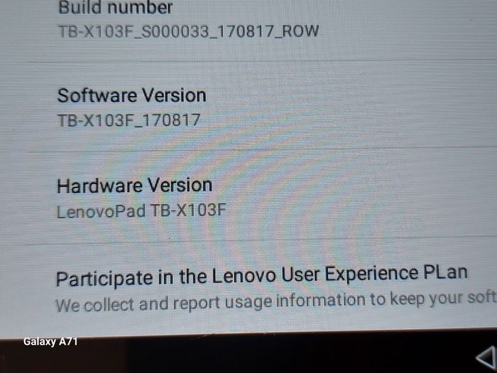 Lenovo 10.1 inch Tablet, Model TB-X103F, 16GB, Blue Back, and in excellent cosmetic condition