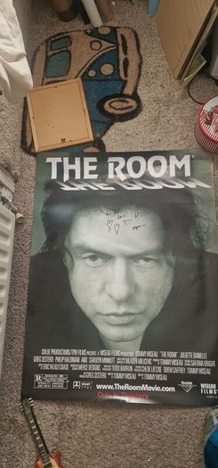 The Room Movie Poster Signed By Tommy Wiseau