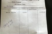 Elvis Memorabilia- Invoice from Memphis Harley Davidson Co to Elvis