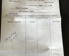 Elvis Memorabilia- Invoice from Memphis Harley Davidson Co to Elvis