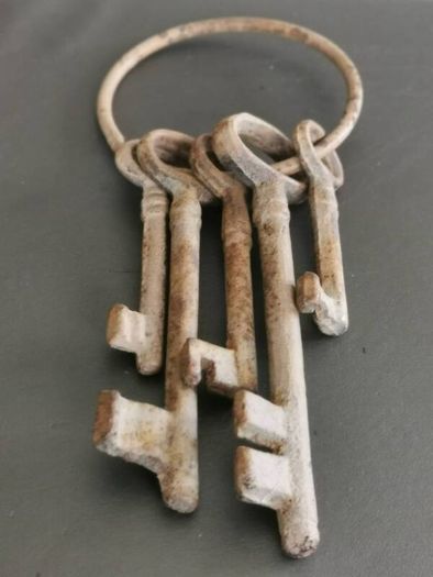 Set of old iron keys
