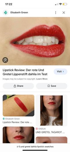 Und gretel lipstick in red shade dahlia