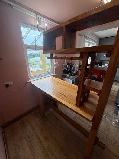 New Solid wooden table now 200 for quick sale