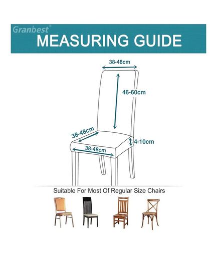 Set of 4 Stretch Dining Chair Slipcovers