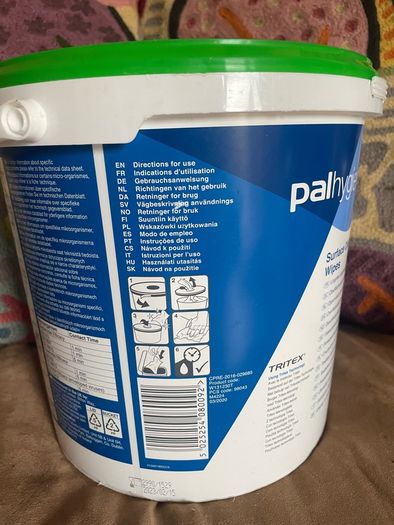 Industrial disinfectant wipes - large bucket