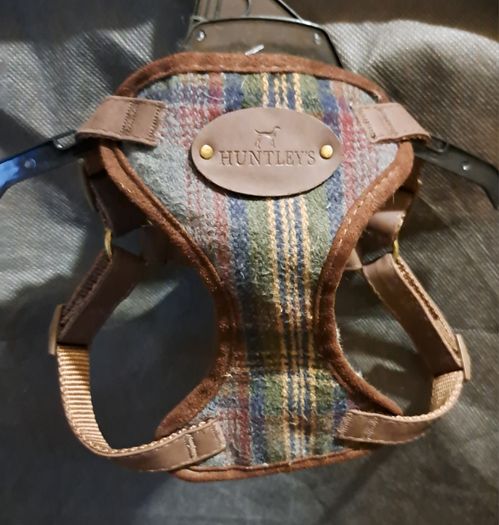 Sold as one lot Dog coats, Leeds, harnesses, dog carry bag, dog boots, 2 new lick matts other bits new stuff also