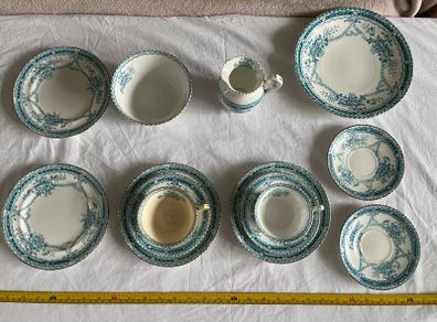 Rare Set (13 items) of Antique Samuel Radford  Moselle  Bone China - Registered number RD404949