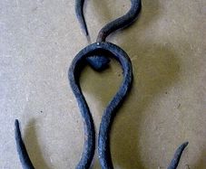 Old Irish blacksmith made hanging hook
