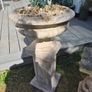Garden Sandstone Bench and Urn with Plinth Image 4