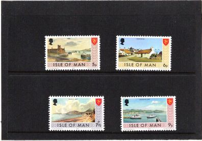 1973 Isle of Man Independent Postal Administration First Definitive Series Medium Values Stamp Presentation Pack