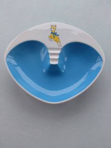 Vintage 1970s ceramic Beswick Babysham heart shaped snack dish - 28cm long - rare collectable