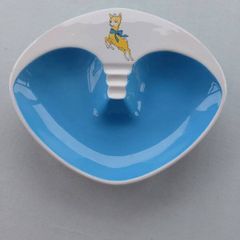 Vintage 1970s ceramic Beswick Babysham heart shaped snack dish - 28cm long - rare collectable