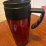 Snap On Insulated Carry Out Mug with Handle - Red with black trim Image 4