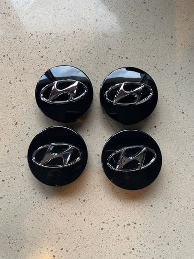 4 x Hyundai Alloy Wheel Centre Caps 60mm